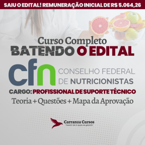 Logo CFN - Conselho Federal de Nutrição - Profissional de Suporte Técnico