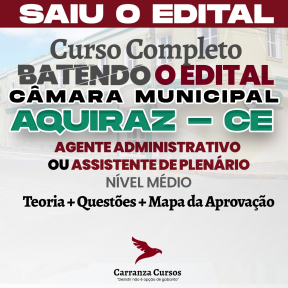 Logo Câmara Municipal de Aquiraz CE - Agente Administrativo & Assistente de Plenário
