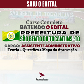 Logo Prefeitura de São Bento do Tocantins TO ⦙ Assistente Administrativo