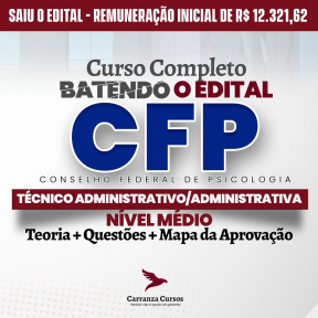 Logo CFP - Conselho Federal de Psicologia - Técnico Administrativo Área Administrativa