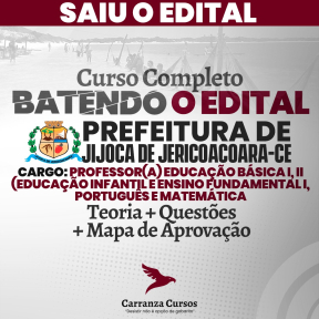 Logo Prefeitura de JIJOCA JERICOACOARA - Batendo o Edital - Cargo: Professor(a) Educação Básica