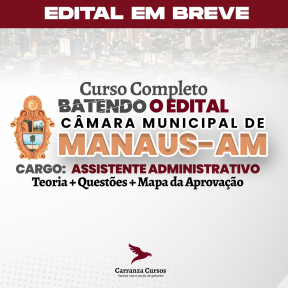 Logo CURSO COMPLETO  - Câmara de Manaus  - Câmara de Manaus, Amazonas  - Técnico Legislativo Municipal