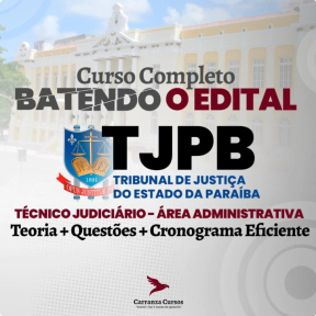 Logo TJPB - Batendo o Edital - Técnico Administrativo e Judiciário
