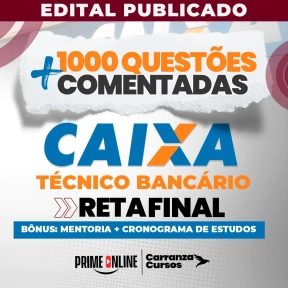Logo RETA FINAL - CAIXA - Cargo: Técnico Bancário