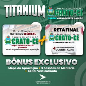 Logo TITANIUM Câmara Municipal de Crato/CE - Cargo: Atendente de Balcão