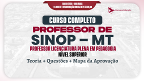 Logo PREFEITURA MUNICIPAL DE SINOP - PROFESSOR PEDAGOGIA - Curso Completo