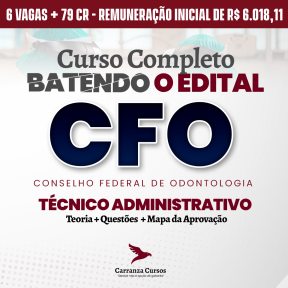 Logo CFO - Conselho Federal de Odontologia - Técnico Administrativo