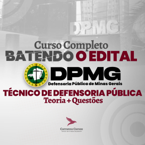 Logo DPMG - Batendo o Edital - Técnico da Defensoria Pública - Nível Médio