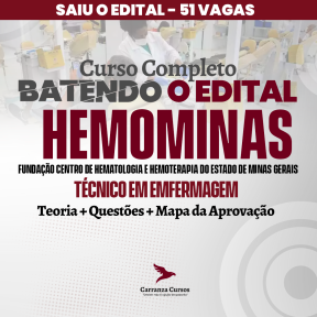 Logo HEMOMINAS  - Cargo: Técnico em Enfermagem - Curso completo - Curso Completo