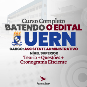 Logo UERN - Batendo o Edital - Assistente Administrativo