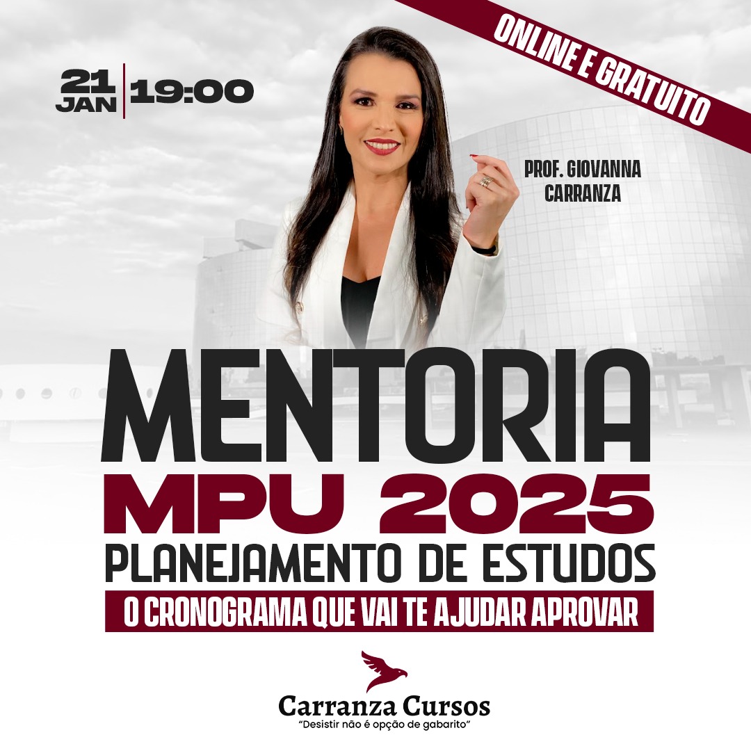 Logo MENTORIA DA APROVAÇÃO MPU - 2025