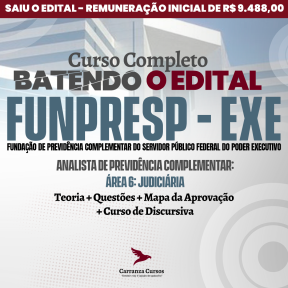 Logo Funpresp Exe  - Fundação de Previdência Complementar do Servidor Público Federal do Poder Executivo - Analista de Previdência Complementar: Área 6: Judiciária - Curso Completo