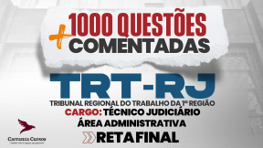 Logo TRT RJ - Tribunal Regional do Trabalho da 1ª Região - RETA FINAL - Cargo: Técnico Judiciário Área Administrativa
