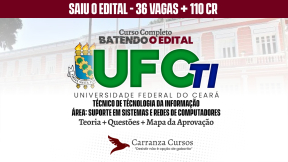Logo UFC - Universidade Federal do Ceará -  Cargo: Técnico de Tecnologia da Informação / Área: Suporte em Sistemas e Redes de Computadores
