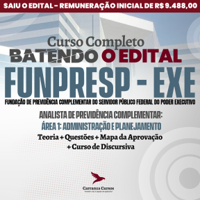 Logo Funpresp Exe - Fundação de Previdência Complementar do Servidor Público Federal do Poder Executivo - Analista de Previdência Complementar: Área 1: Administração e Pl - Curso Comple