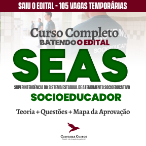 Logo SEAS - CURSO COMPLETO - Cargo: Socioeducador