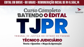 Logo TJPR - Curso Completo - Técnico Judiciário