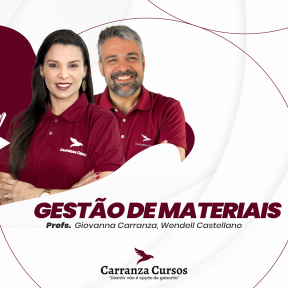 Logo Gestão de Materiais - Curso Completo Curso Completo - Teoria - Questões de Bancas e Fixação