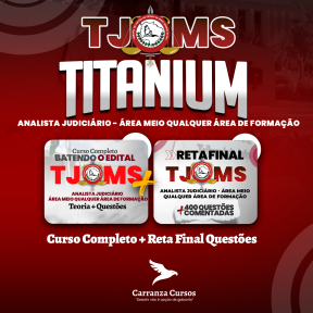 Logo TJMS - TITANIUM - Cargo: Analista Judiciário - Área Meio
