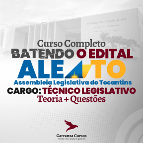 Curso ALE-TO  - Cargo Técnico Legislativo - Assistência Administrativa Total