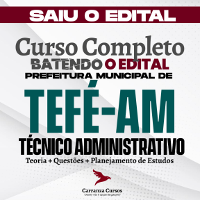 Logo TEFÉ/AM - Prefeitura Municipal de Tefé/AM - CURSO COMPLETO - Cargo: Técnico Administrativo