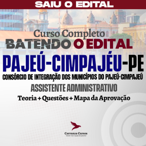 Logo CIMPAJEÚ PE  - Consórcio de Integração dos Municípios do Pajeú ⦙ Assistente Administrativo - Curso Completo