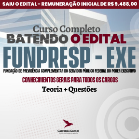 Logo Funpresp-Exe - Fundação de Previdência Complementar do Servidor Público Federal do Poder Executivo - Analista de Previdência Complementar: Conhecimentos Gerais para todos os cargos