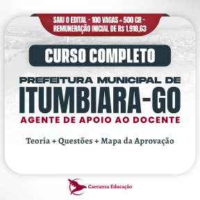 Logo Prefeitura de Itumbiara GO - Cargo: Agente de Apoio ao Docente - Curso Completo