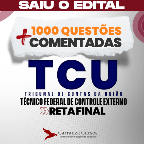 Logo TCU - Tribunal de Contas da União - RETA FINAL - Cargo: Técnico Federal de Controle Externo