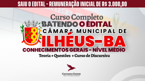 Logo Câmara de Ilhéus BA - Conhecimentos Gerais - Nível Médio