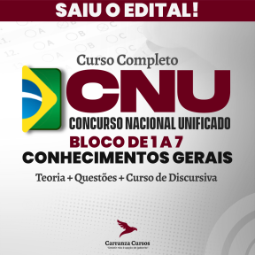 Logo CNU 2025 - CONCURSO NACIONAL UNIFICADO – Conhecimentos Gerais