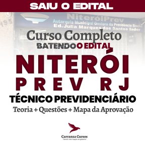 Logo NITEROI PREV - CURSO COMPLETO - Cargo: Técnico Previdenciário
