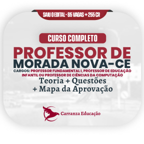 Logo Prefeitura de Morada Nova CE - Cargo: Professor de Ciências da Computação