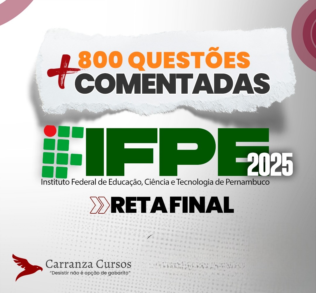 Logo IFPE - Instituto Federal de Educação, Ciência e Tecnologia de Pernambuco - RETA FINAL - Cargo: Assistente Administrativo