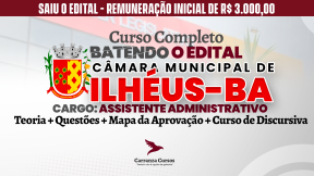 Logo Câmara de Ilhéus BA - Assistente Administrativo - Curso Completo
