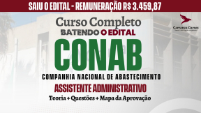 Logo CONAB - Companhia Nacional de Abastecimento - CURSO COMPLETO - Cargo: Assistente Administrativo