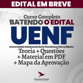 Logo UENF - Universidade Estadual do Norte Fluminense Darcy Ribeiro  – CURSO COMPLETO – Cargo: Assistente Administrativo