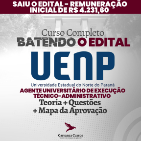 Logo UENP - Universidade Estadual do Norte do Paraná - Cargo: Agente Universitário de Execução - Técnico-administrativo - Curso Completo