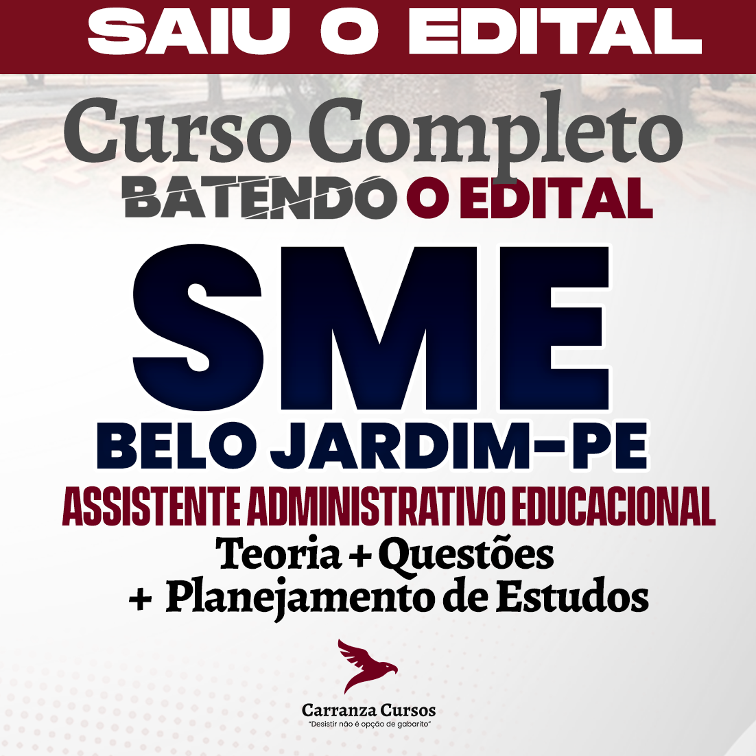 Logo SME BELO JARDIM - Prefeitura de Belo Jardim/PE - CURSO COMPLETO - Cargo: Assistente Administrativo Educacional