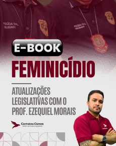 Logo E-BOOK -  Feminicídio: Atualizações Legislativas - Prof. Ezequiel Morais