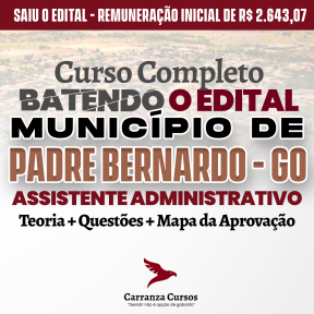 Logo Município de Padre Bernardo GO - Assistente Administrativo